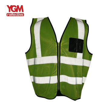 High visibility security reflective safety vest